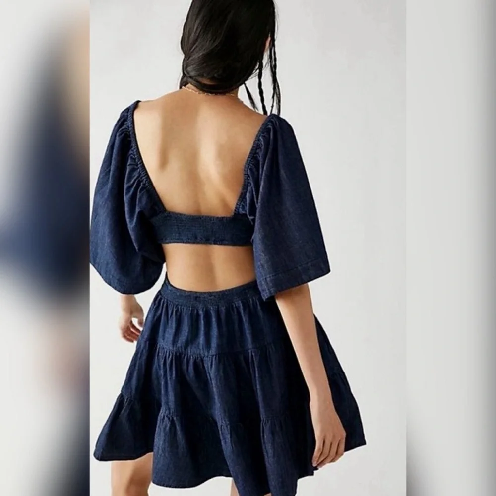 Free People Cross of Sunlight Endless Summer Mini Dress 🦋 - Picture 2 of 5